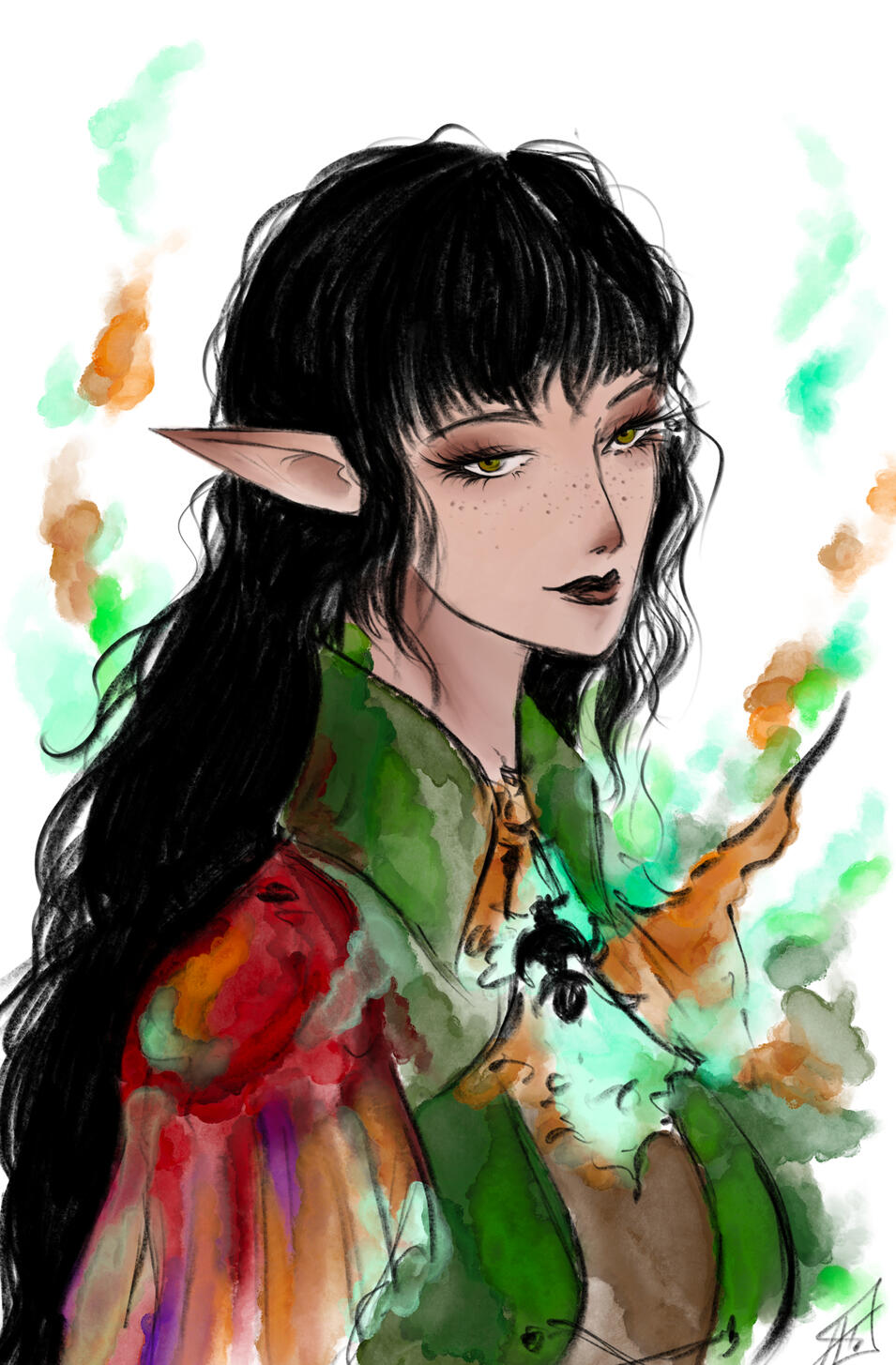 Watercolor Sketch by Isa